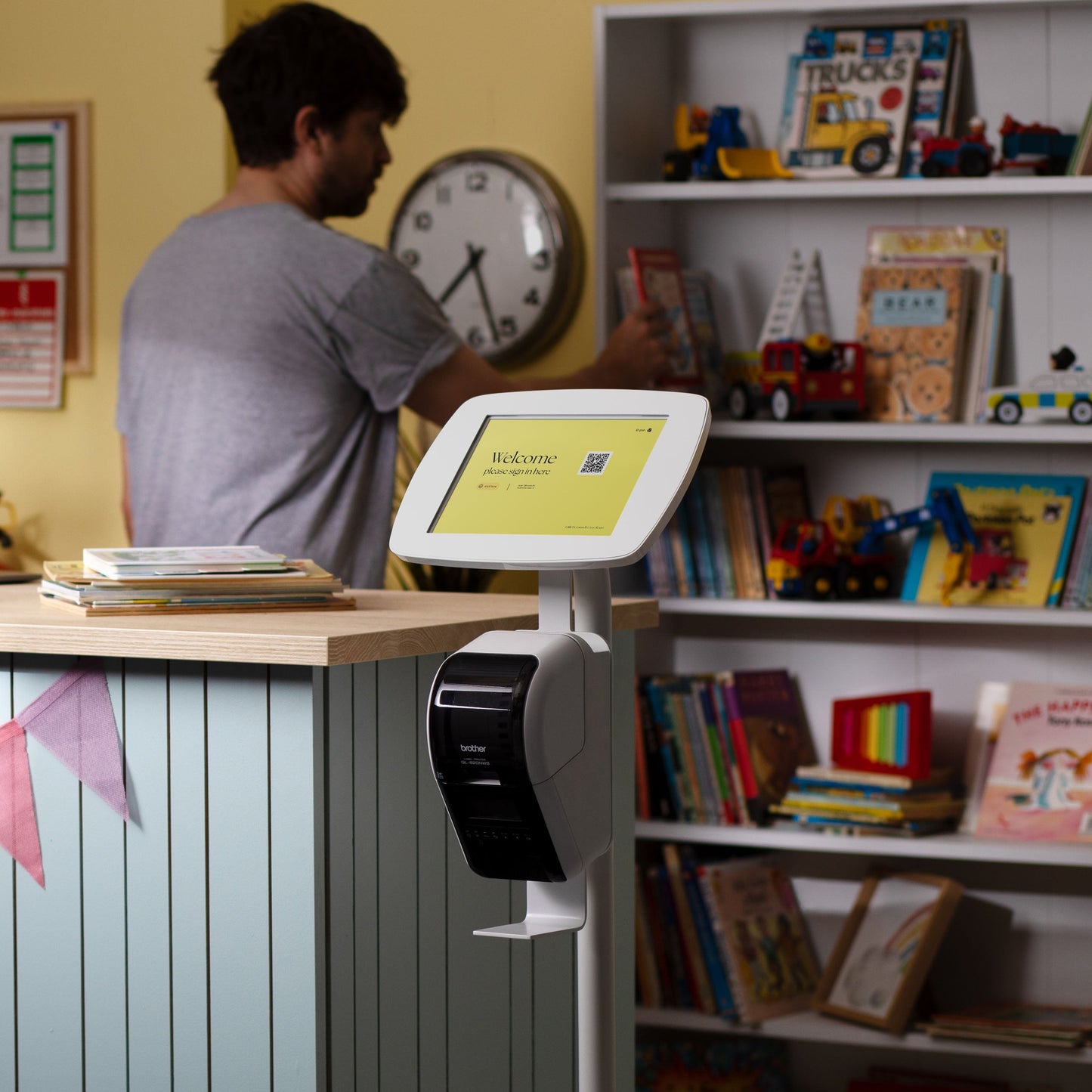 Original Floorstanding + Brother ® Printer Mount + Tilt Adaptor