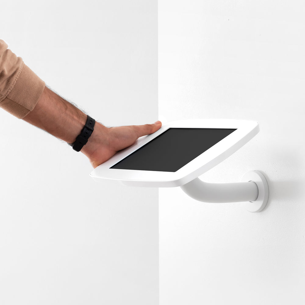 Bouncepad Branch - A secure tablet & iPad wall mount in White.