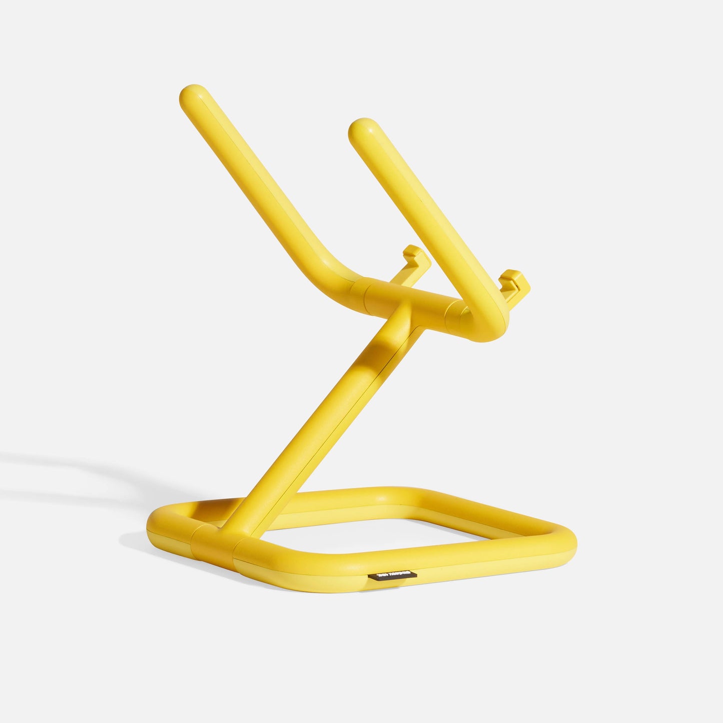 Adjustable tablet stand in yellow - Bouncepad Go