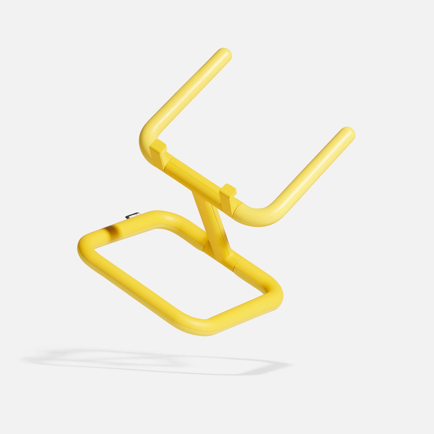 Adjustable tablet stand in yellow - Bouncepad Go
