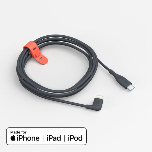 Câble Lightning à Angle Droit vers USB-C de 2 Mètres
